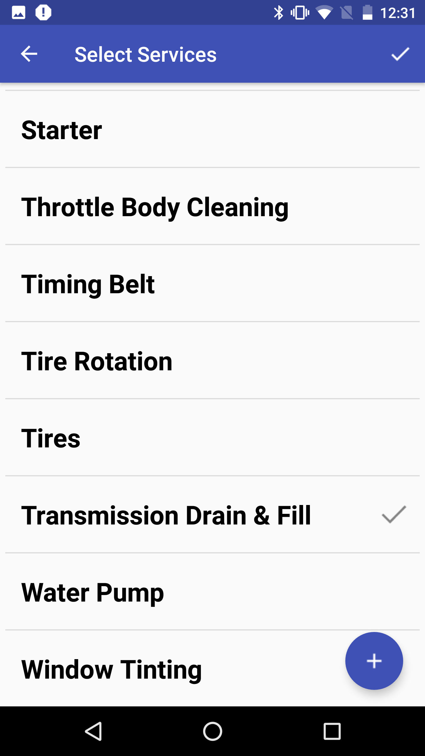 Services List