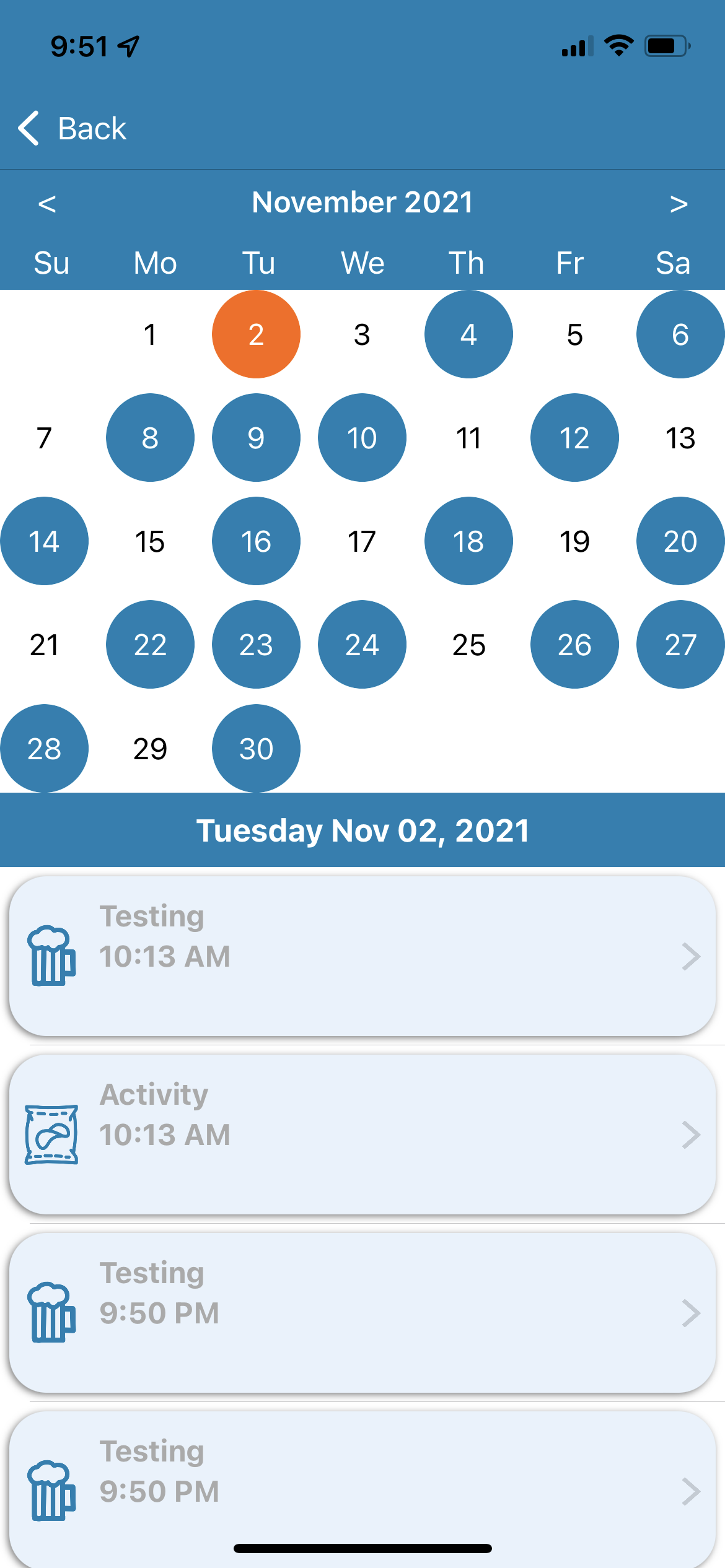 Calendar