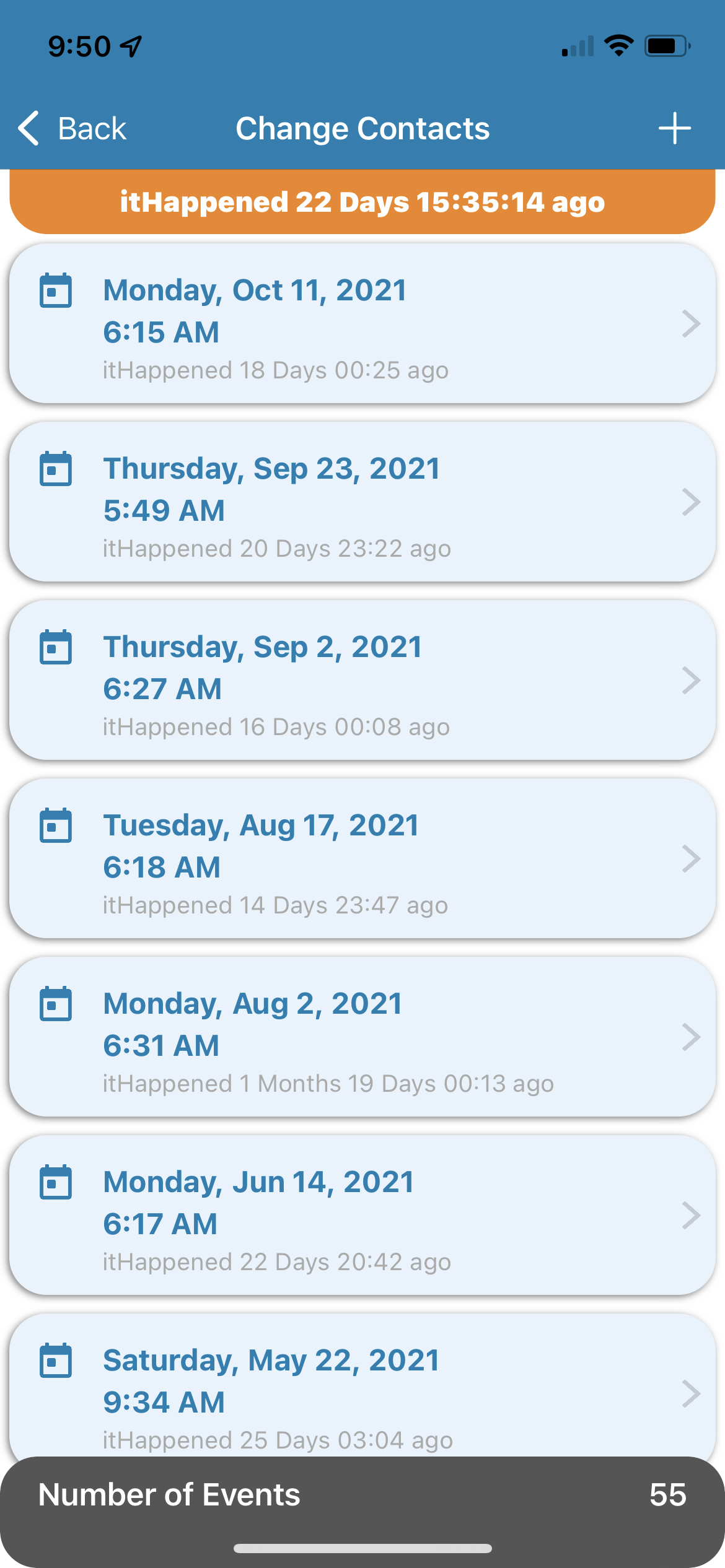 Event List