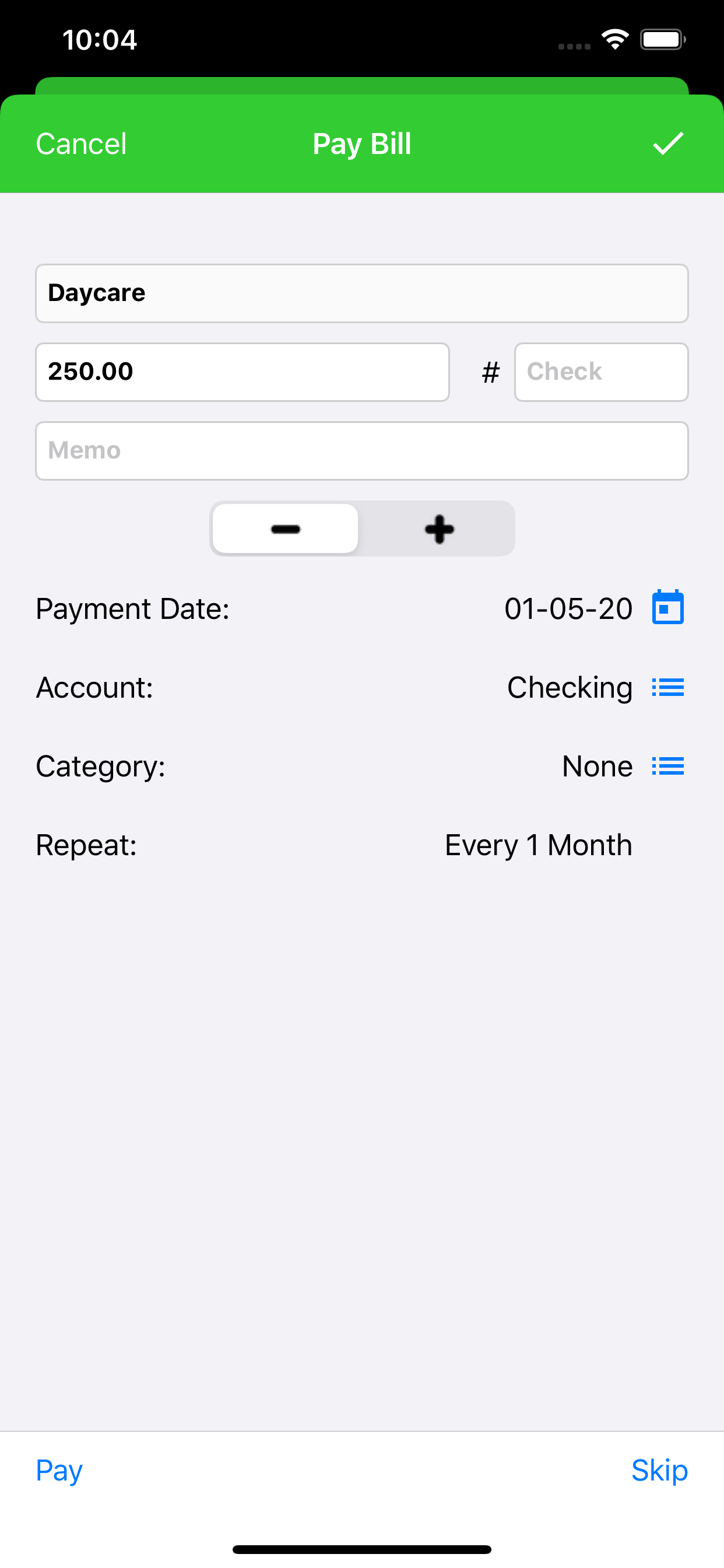 Bill Pay