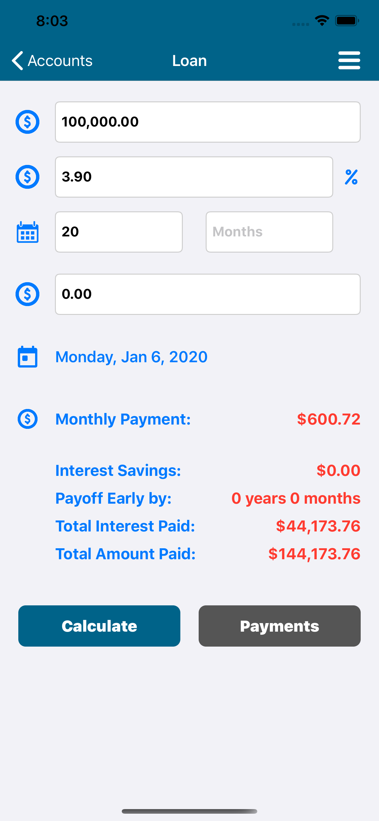 Loan Calculator