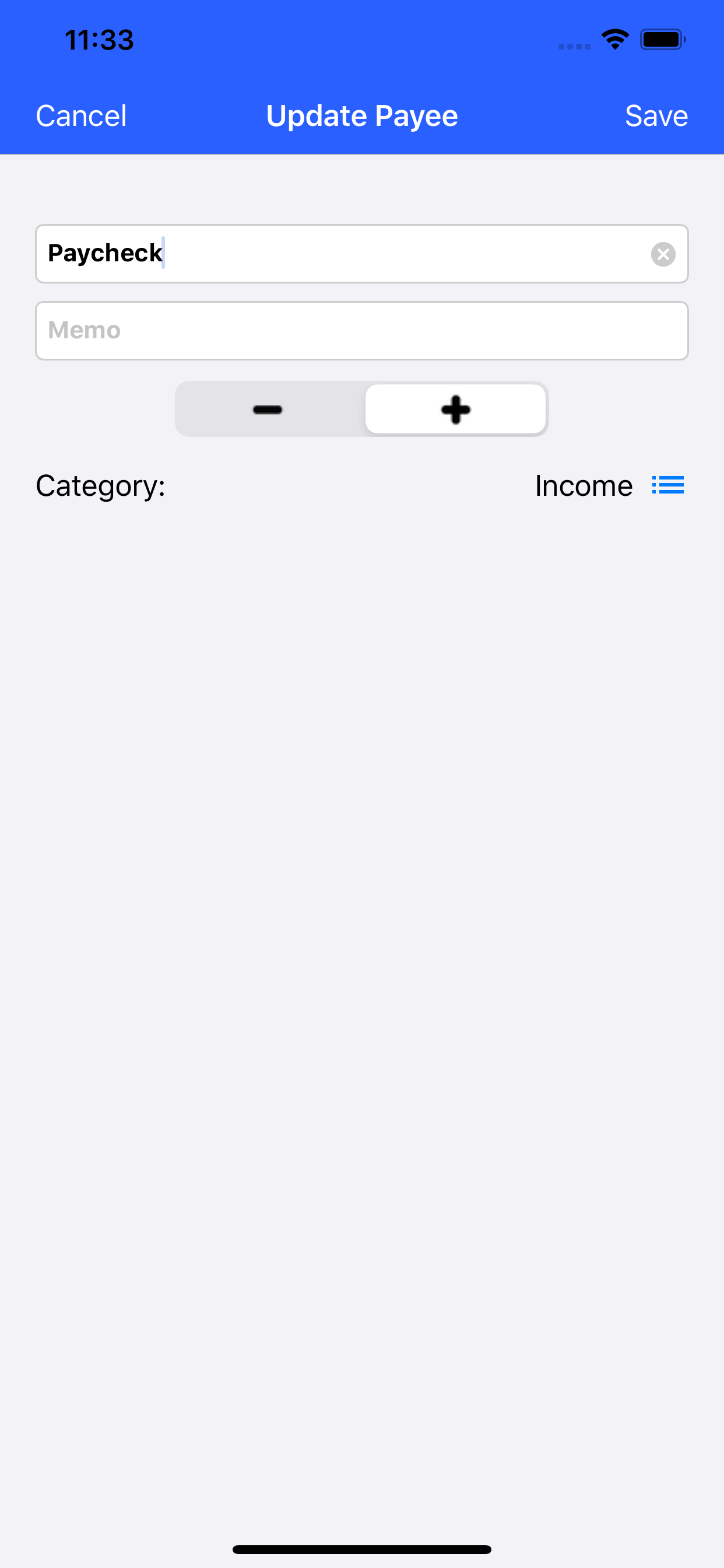 Payee Detail
